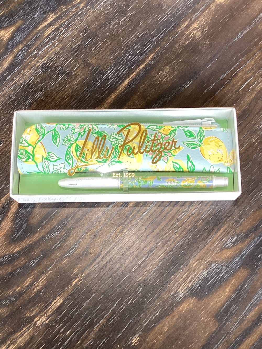 Lilly Pulitzer Make Lemonade Print Pen and Pouch Set
